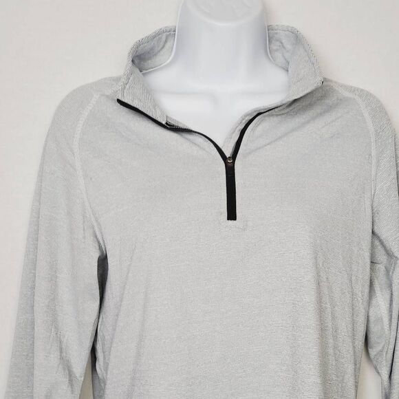 Zyia Active Gray Quarter Zip Pullover Large - Picture 3 of 10